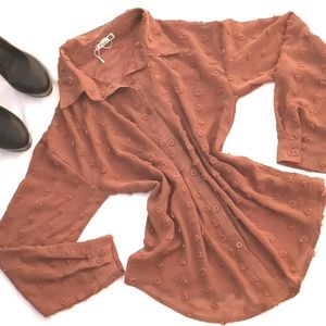 Semi Sheer Textured Top